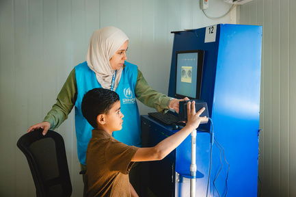 Jordan. UNHCR Launches the Self-Renewal of UNHCR Documents Process Through Kiosks