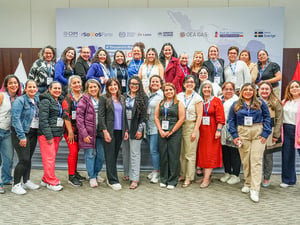 Foto grupal de las participantes.