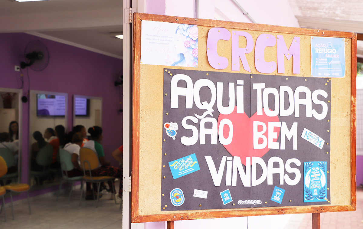 Roda de conversa sobre leis brasileiras e canais de denúncia e proteção de mulheres vítimas de violência doméstica foi realizada em parceria com Centro de Referência e Cidadania da Mulher da Capela do Socorro, na Zona Sul de São Paulo (SP)