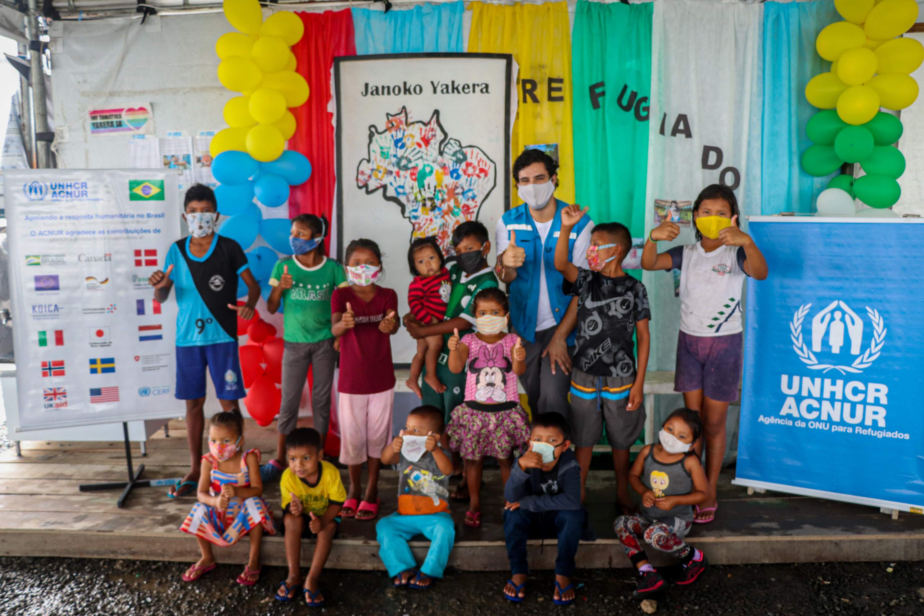 Crianças celebram Dia Mundial do Refugiado em Pacaraima