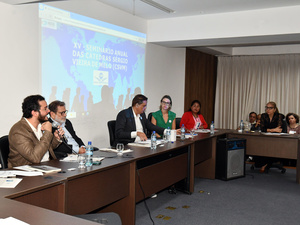Mesa de abertura do XV Seminário Nacional das Cátedras Sérgio Vieira de Mello