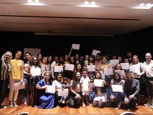 Formatura da turma do projeto Empoderando Refugiadas em Florianópolis (SC)