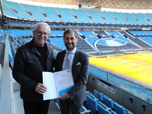 Assinatura de Memorando de Entendimento entre ACNUR e Grêmio
