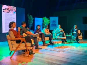 Painel organizado pelo ACNUR durante a Porto Alegre Climate Action Week