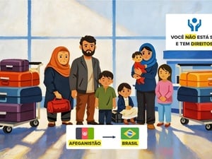 Série com cinco animações traz informações sobre direitos, acesso a serviços e geração de renda (Imagem: ACNUR/Reprodução) 