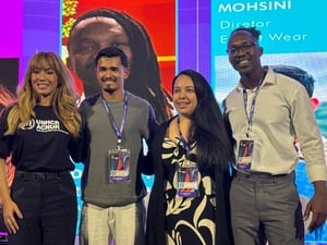 Delmany (à direita) com Danni Suzuki, Esmat e Karla no Rio Innovation Week
