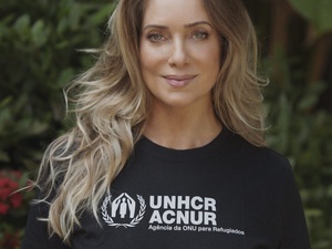 Apoiadora do ACNUR Leticia Spiller