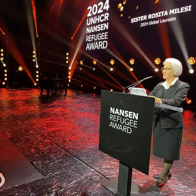 Irmã Rosita recebe reconhecimento global no Prêmio Nansen do ACNUR 2024