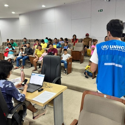 Como parte das iniciativas, entrevistas para análise dos pedidos de refúgio foram realizadas com membros da comunidade indígena Warao