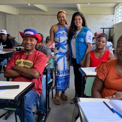 Aula de português com comunidade haitiana em Lajeado (RS)