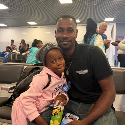 O haitiano Jameson Kene não via a filha Keisha há dois anos