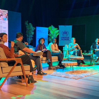 Painel organizado pelo ACNUR durante a Porto Alegre Climate Action Week