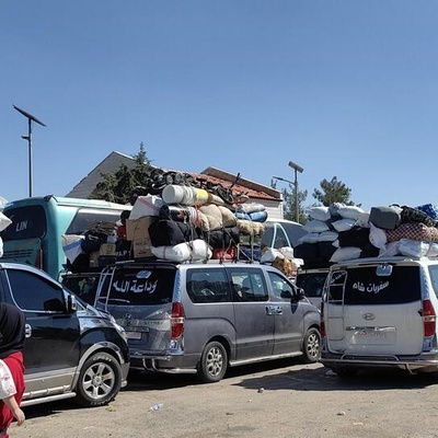 Síria. Milhares de pessoas que fogem dos ataques aéreos israelenses chegam do Líbano