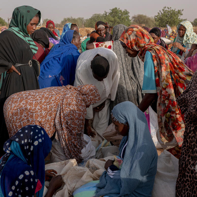 Chad. UN High Commissioner for Refugees Filippo Grandi meets with refugees at Adré spontaneous site.