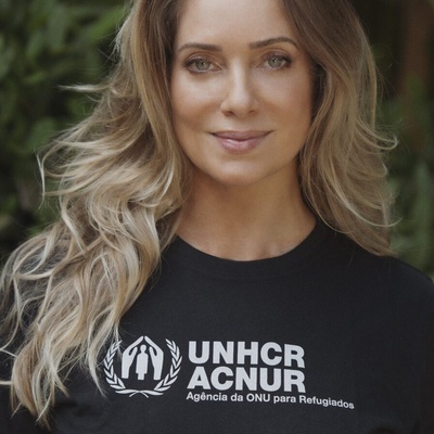 Apoiadora do ACNUR Leticia Spiller
