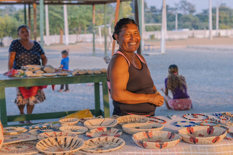 Brazil. Tuaranoko indigenous shelter, Boa Vista