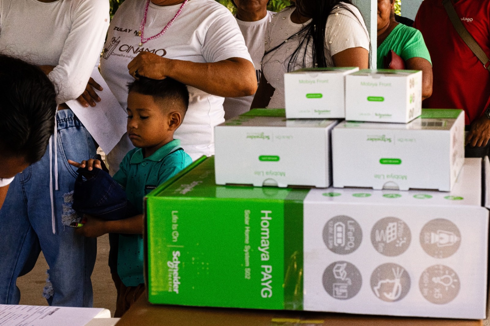 Entrega materiais doados