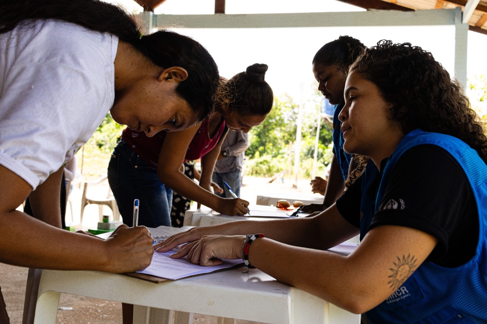 Entrega materiais doados