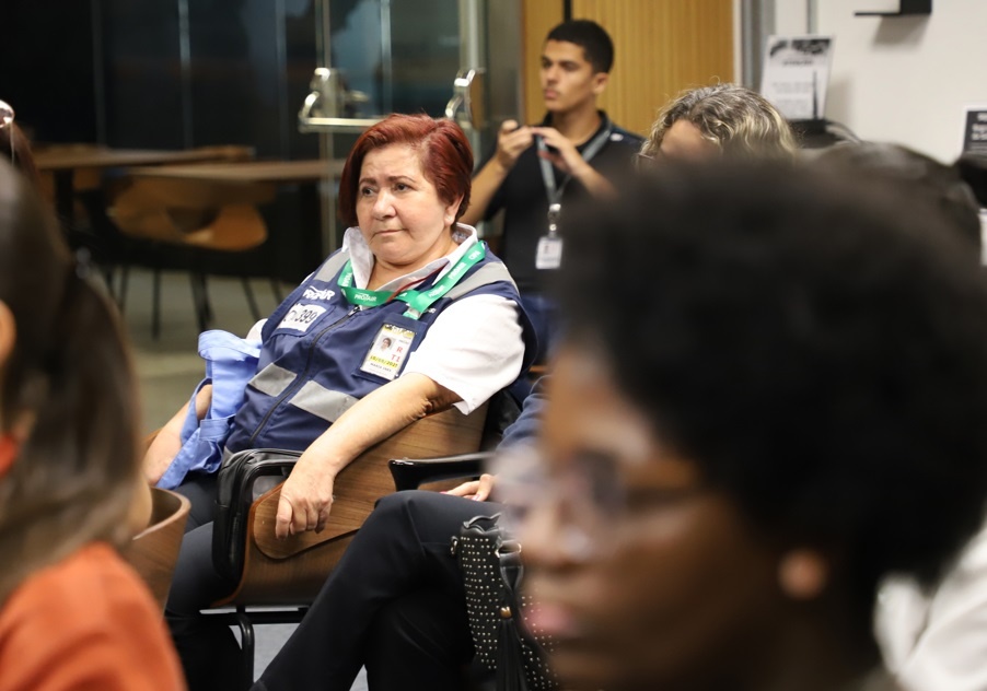 Agente de prote&ccedil;&atilde;o da avia&ccedil;&atilde;o civil em Guarulhos, Maria In&ecirc;s Fran&ccedil;a Souza