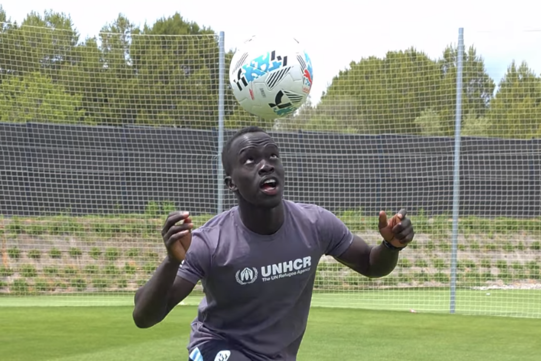 O jogador Awer Mabil