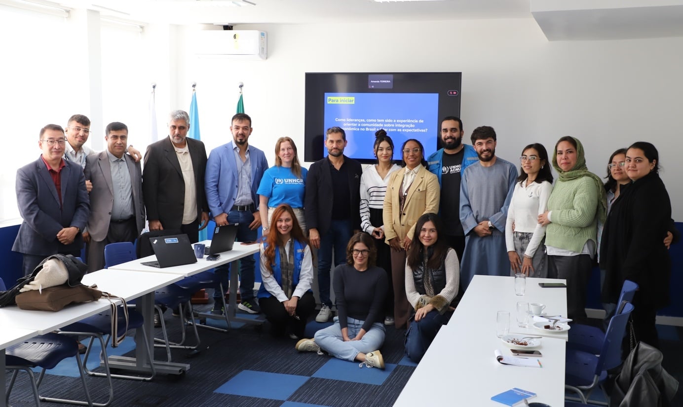 Curso para fortalecimento de lideranças afegãs em São Paulo também contou com debate com o representante do ACNUR no Brasil, Davide Torzilli