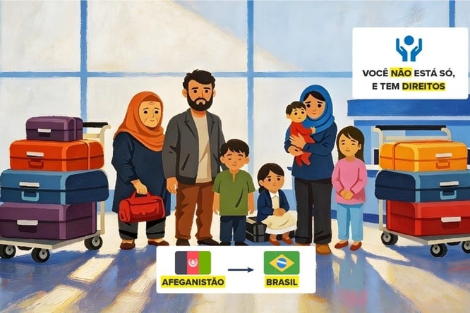 Série com cinco animações traz informações sobre direitos, acesso a serviços e geração de renda (Imagem: ACNUR/Reprodução) 