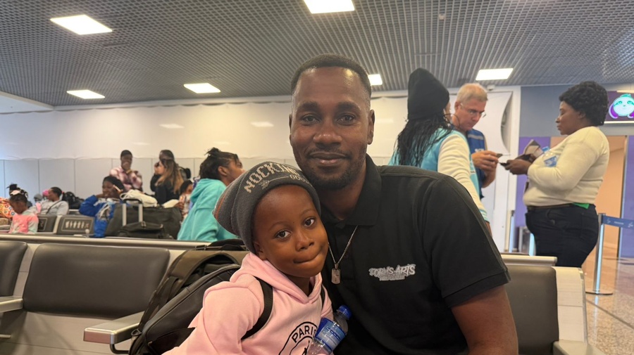 O haitiano Jameson Kene não via a filha Keisha há dois anos