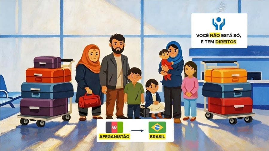 Série com cinco animações traz informações sobre direitos, acesso a serviços e geração de renda (Imagem: ACNUR/Reprodução) 