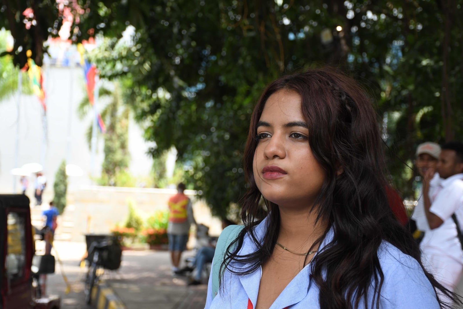 Joven mujer venezolana, becaria del programa DAFI en Colombia