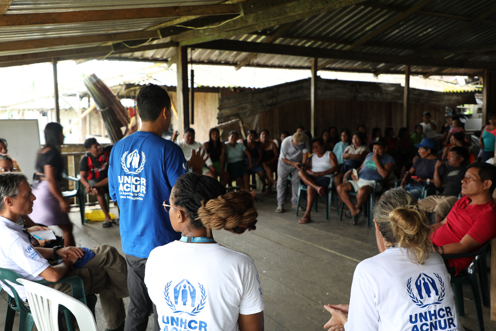 Comunidad Wounaan dialogan con  ACNUR, UNICEF y ONU Derechos Humanos.