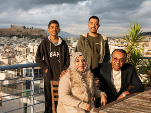 Greece. Rohingya family reunites in Athens and hopes for the future