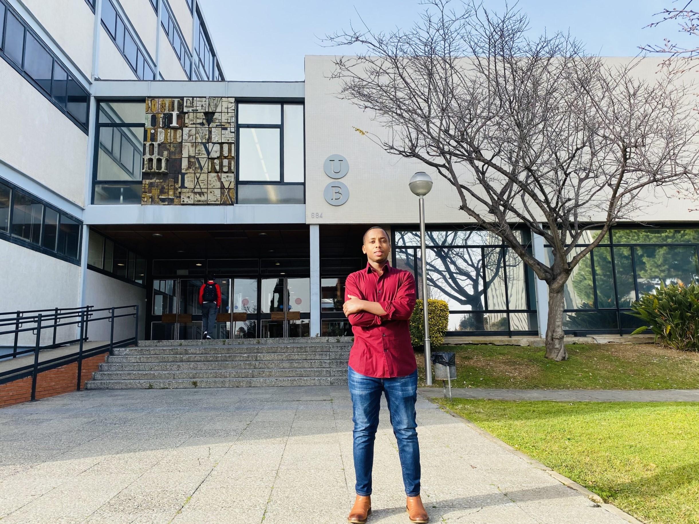 Bienvenu Iradukunda en la Universidad de Barcelona