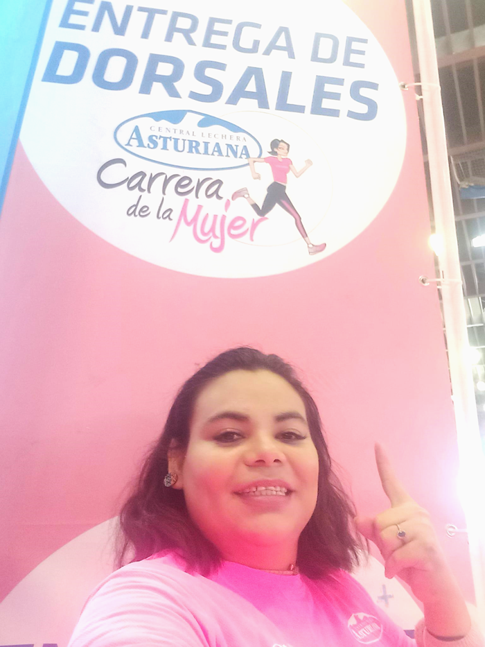 Carolina participó en la Carrera de la Mujer en Barcelona.