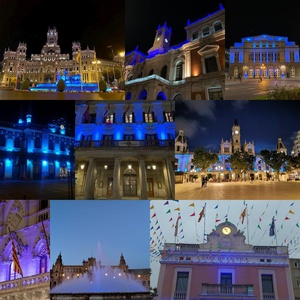 Collage Noche Azul