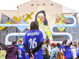 Jugadoras de Dragonas de Lavapiés, una de las asociaciones beneficiarias de las Ayudas al Emprendimiento.