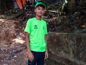 Bangladesh. Mohammed Anower, activista medioambiental, predica con el ejemplo y lucha contra la contaminación en el campamento de refugiados más grande del mundo.