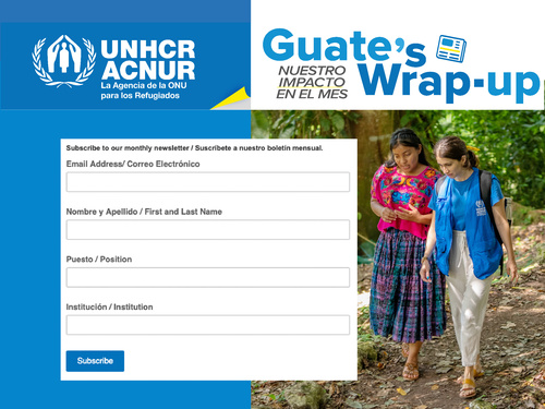 Link a suscripción a Newsletter