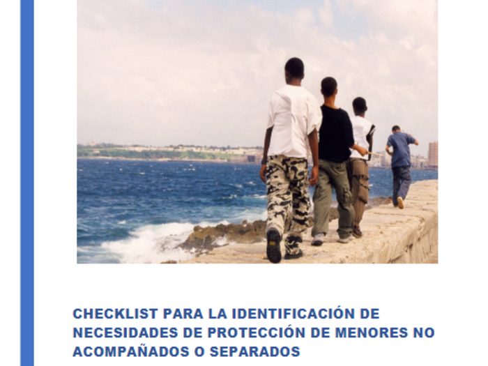 Checklist para la identificación de necesidades de protección de menores no acompañados o separados