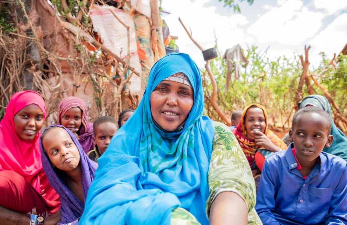 Hinda Mahdi y sus hijos fueron parte del primer grupo de personas somalíes refugiadas que fue reubicado en el nuevo asentamiento de Mirqaan, en la región somalí de Etiopía.