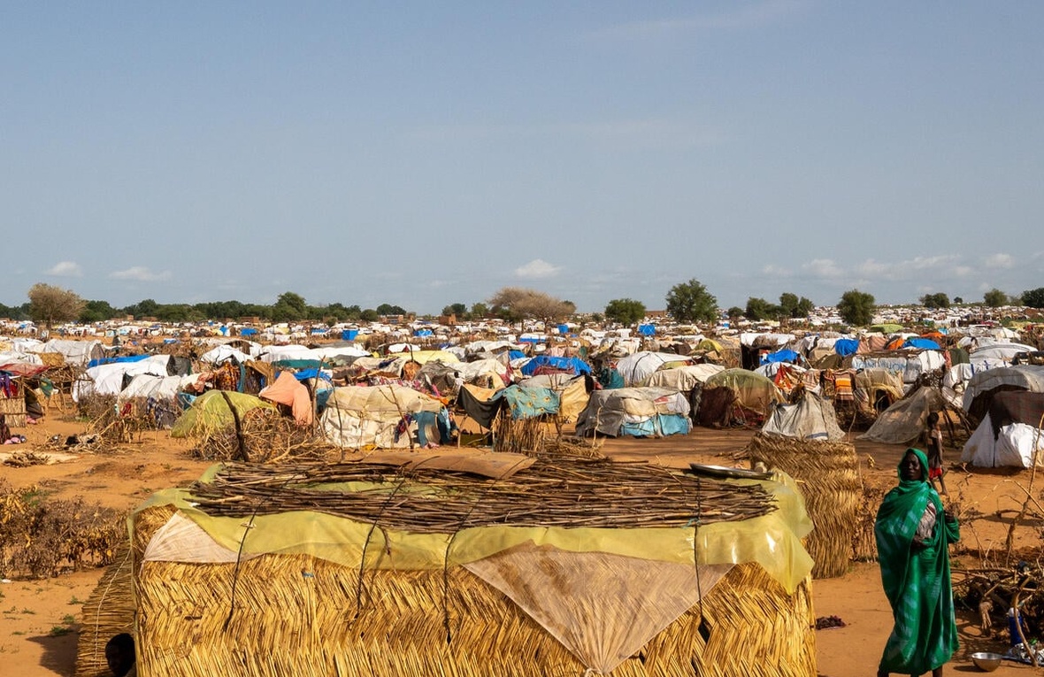 El asentamiento de Adré, en la provincia de Ouaddaï, Chad.