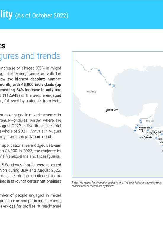 IBC Human Mobility - Mixed movements: Overview of key figures and trends | July-September 2022