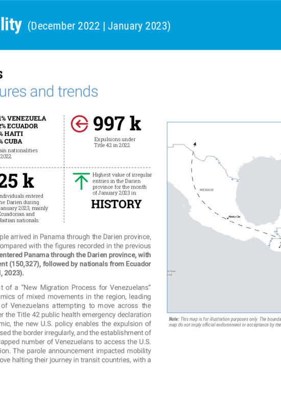 IBC Human Mobility - Mixed movements: Overview of key figures and trends | December 2022-January 2023