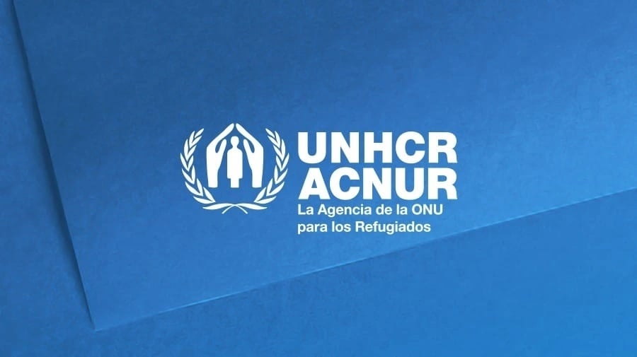 Logo de ACNUR en español