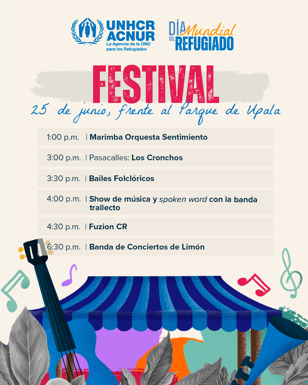 Día del Refugiado 2023 en Costa Rica: Festival en Upala, 25 de junio. Día del Refugiado 2023 en Costa Rica: Festival en Upala, 25 de junio.