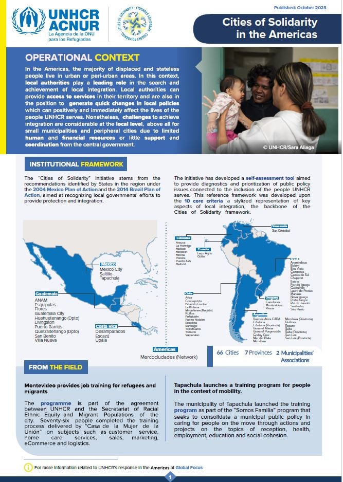 Cities of Solidarity in the Americas 2023
