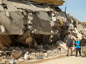 Türkiye. High Commissioner visits earthquake-affected Hatay in the country visit.