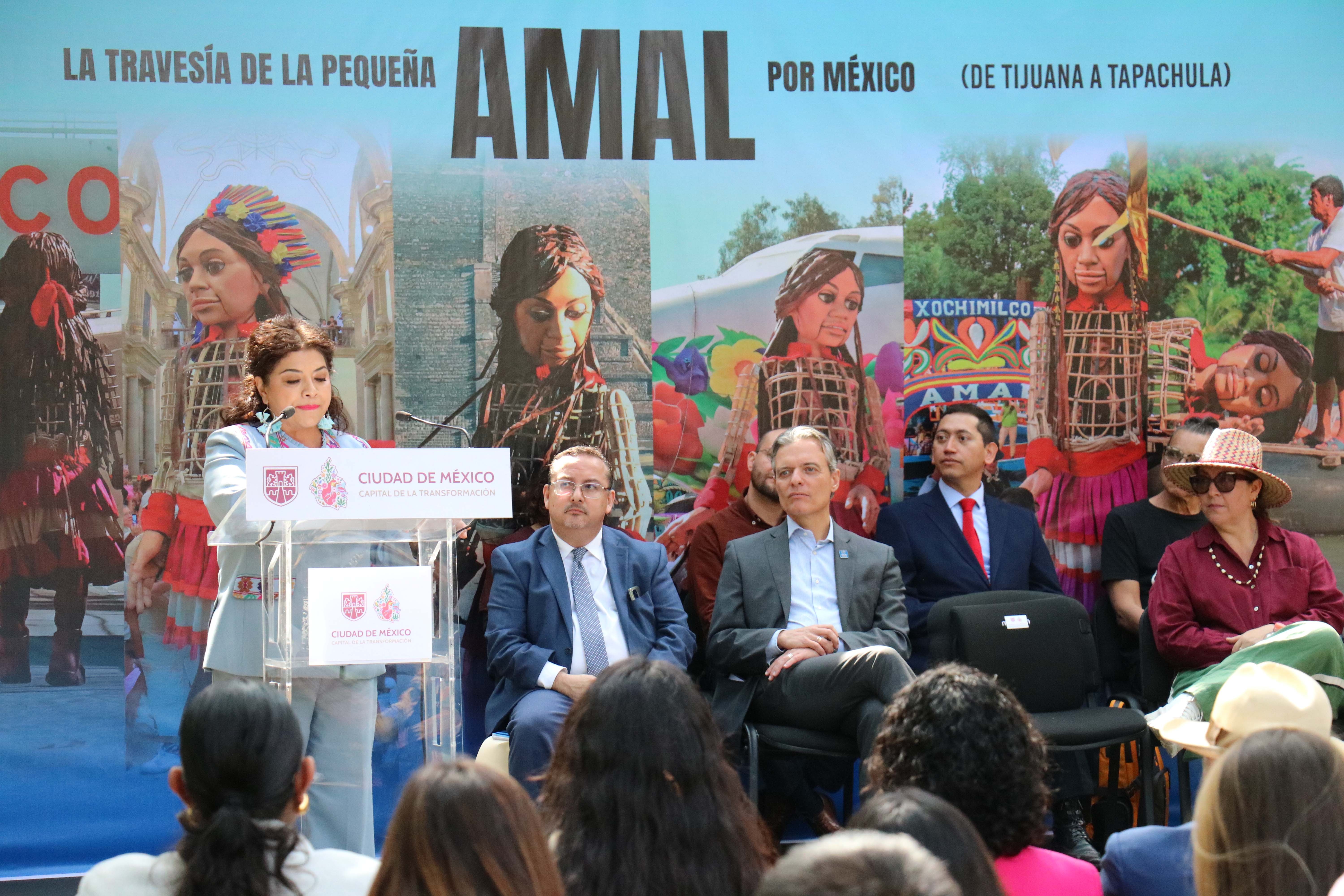 Inauguraci&oacute;n de la Exposici&oacute;n La Traves&iacute;a de La Peque&ntilde;a Amal por M&eacute;xico.