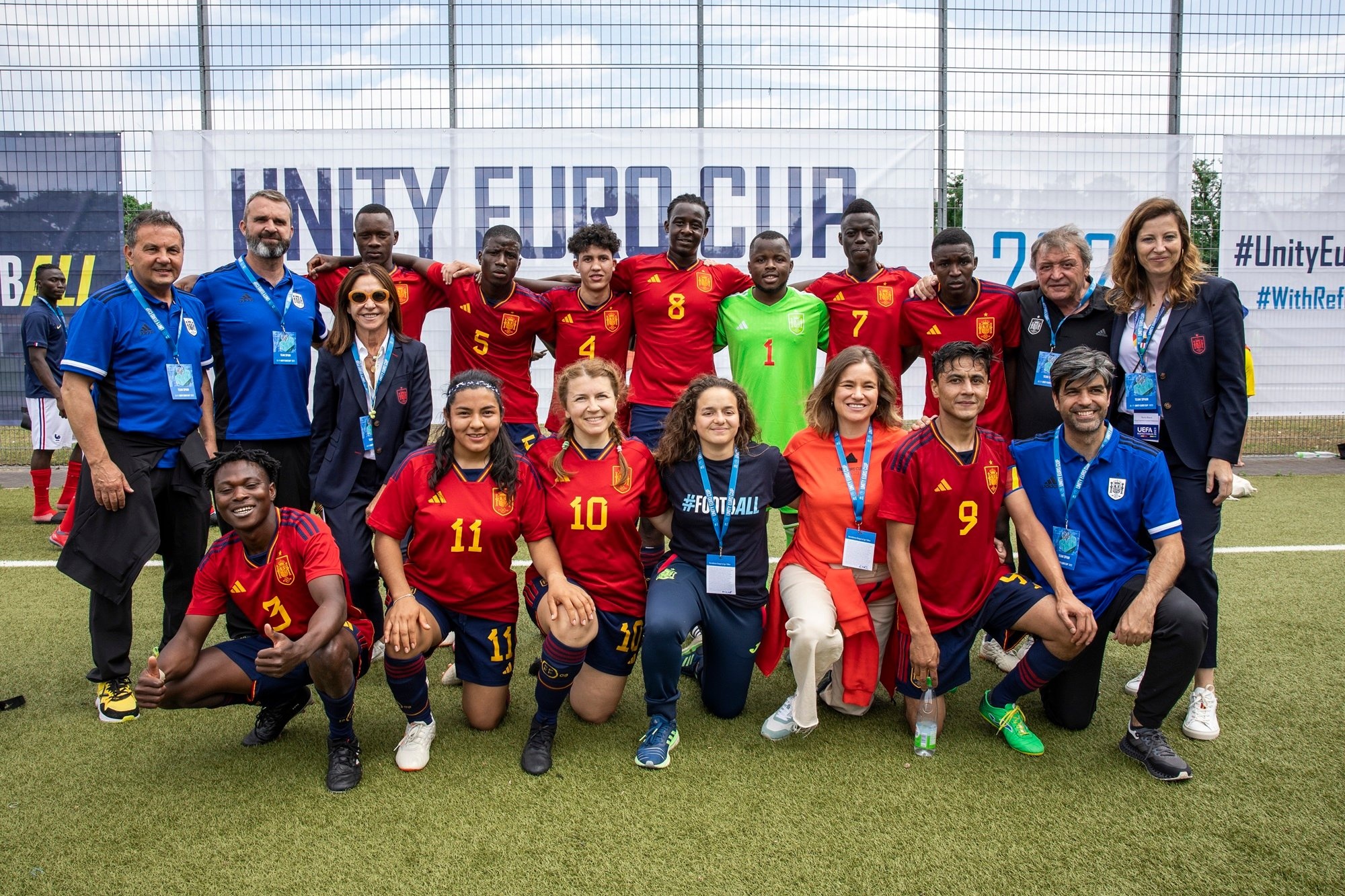 Olena formó parte de la selección de refugiados de España en la Unity EURO Cup 2023