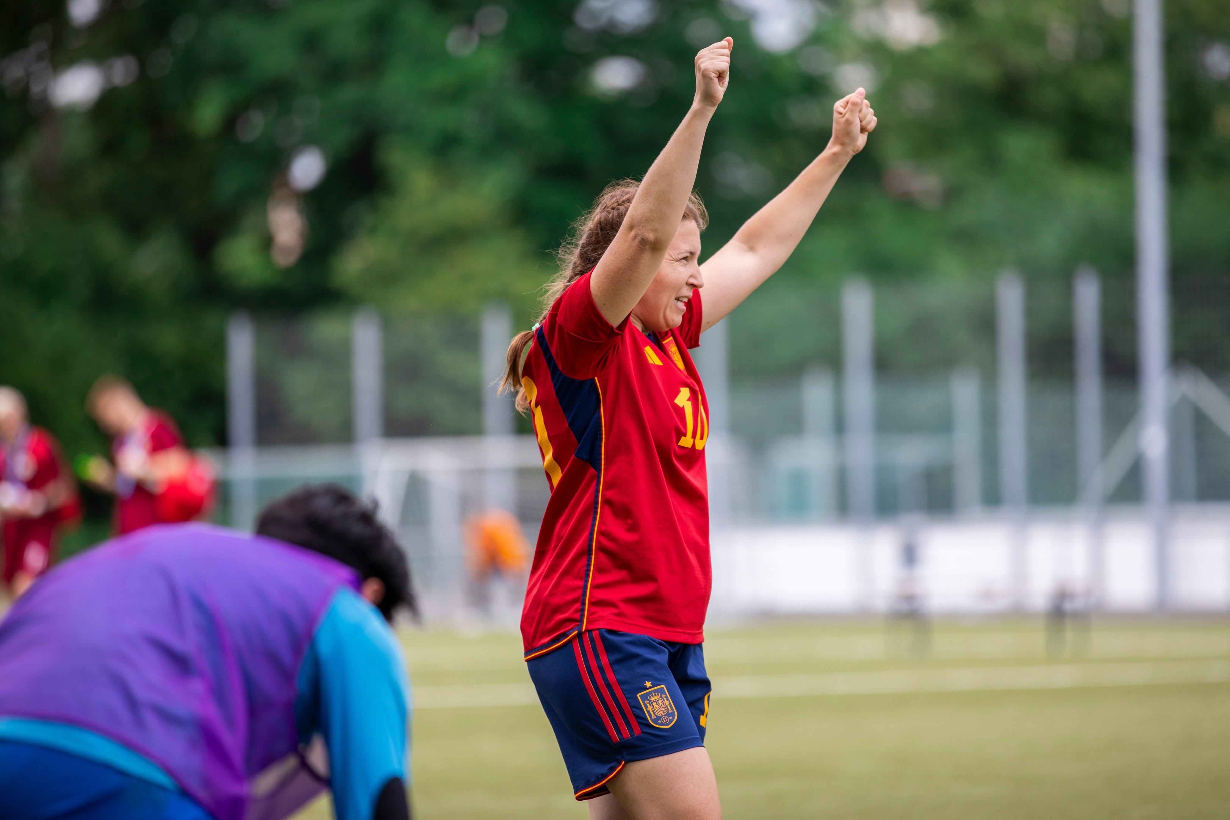 Olena durante la Unity EURO Cup 2023.
