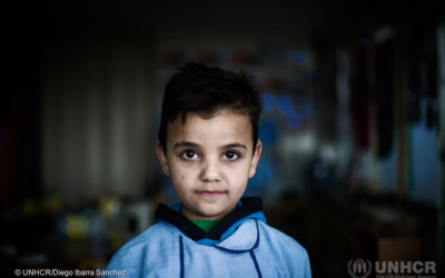 Marcado pela guerra da Síria, menino de 7 anos encontra novo caminho